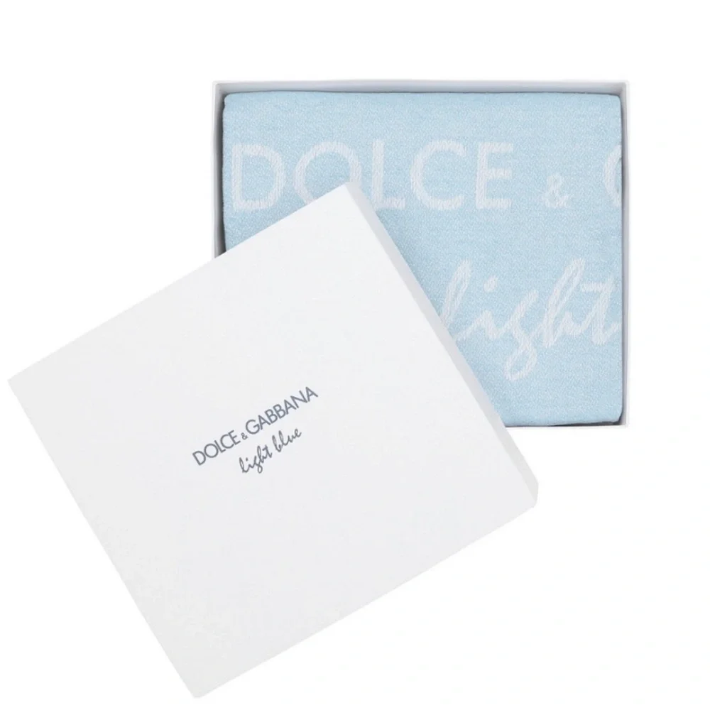NWT Dolce & Gabbana Light Blue Beach Towel
